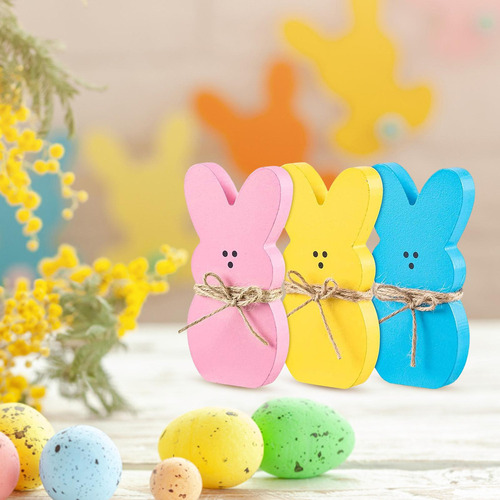 Qipai Easter Craft Holiday Party Supplies Estatua De Conejo