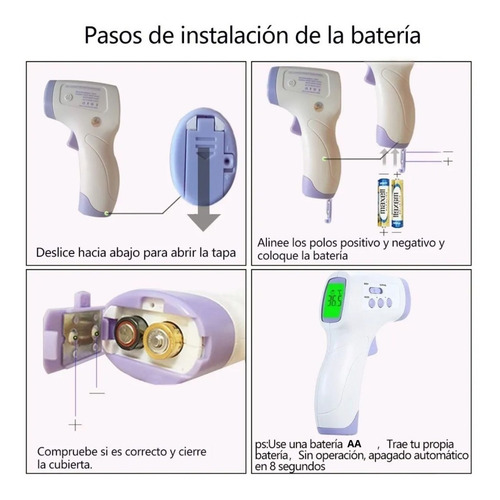 Termómetro Digital Infrarrojo Medico Corporal Sin Contacto