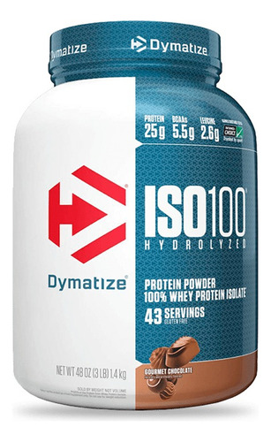 Proteina Iso 100 Dymatize Hidrolizada 3lbs Los Sabor Sabor Chocolate