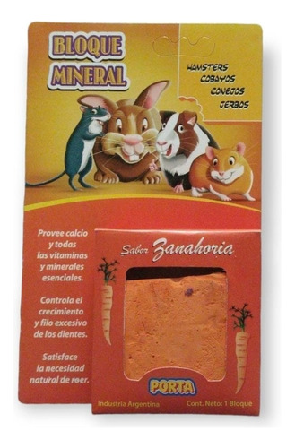 Piedra Mineral Roedores Hamsters Cobayos Dientes Sanos Porta