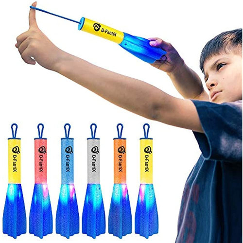 D-fantix Slingshot Finger Rockets Toys Para Niños, Paquete D