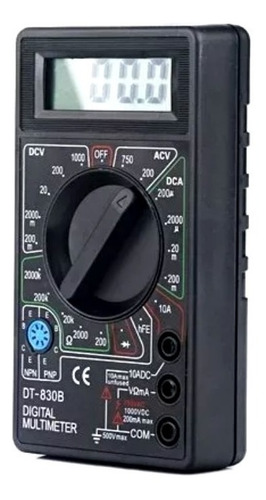 Multimetro Digital Dt830b Compacto Con Pila Incluida