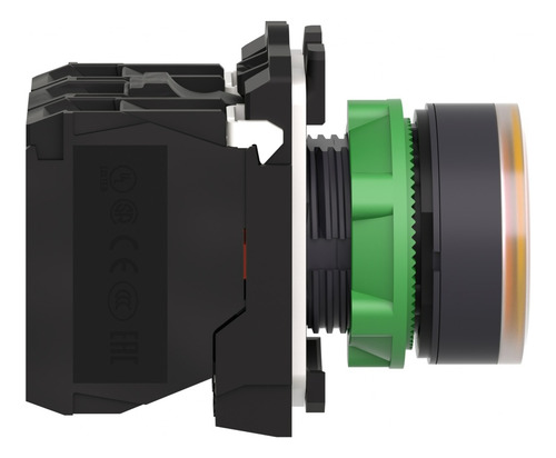 Botao 22mm Plastico Luminoso Led 24vca C Schneider Xb5aw35b5 Cor Laranja 24vca/cc