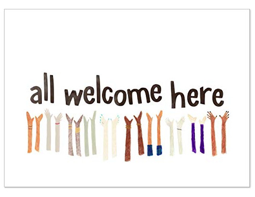 Pósteres All Welcome Here Art Print. Diversity And Inclusivi