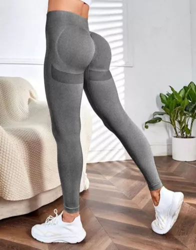 EVERSO Pack de 3 Calzas Leggins Push Up Cintura Alta Colores Surtidos