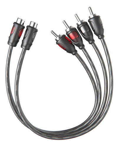 Rockrix 1ft Rca 1 Hembra A 2 Macho Audio Altavoz Y Adapta