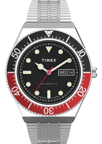 Reloj Mujer Timex Tw2u83400zv Automático Pulso Plateado En