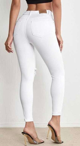 Pantalón Blanco Mezclilla