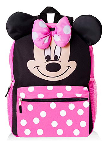 Mochila Big Face De Minnie Mouse Premium Para Niños Pequeños