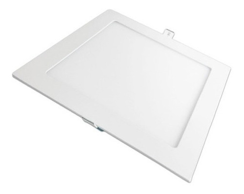 Lampara Led 15w Empotrable Cuadrada Blanca 65k 7'' Hammer