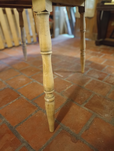 Mesa Extensible De Madera Estilo Windsor Marrón Claro Marrón Claro (Usado)