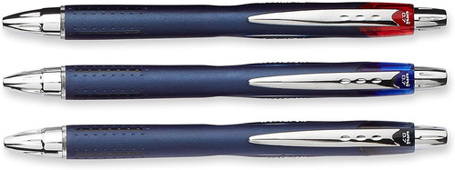 Boligrafo Uni-ball Jetstream Rt, Punta 0.7mm/rojo-azul-ne...