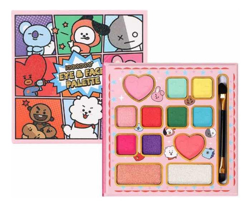 Paleta De Sombras Bt21 12 Colores Bts