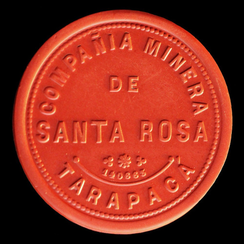 ¬¬ Ficha Chilena Minera / Santa Rosa Tarapacá Token Zp