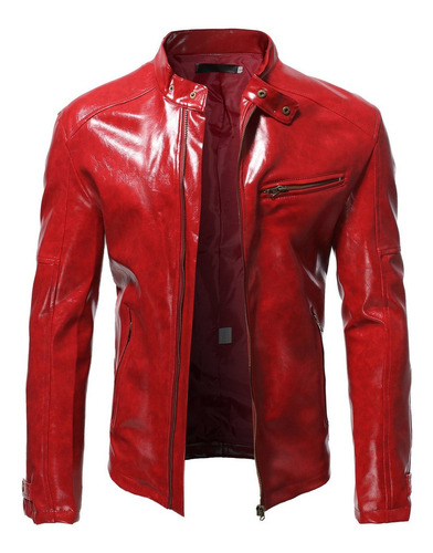 Chaqueta De Hombre Slim Fit Chaqueta Corta Con Cremallera