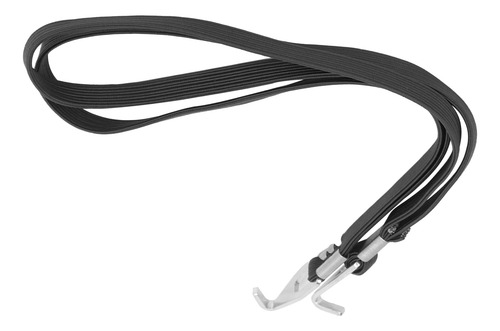 Cuerda Elástica Para Bicicleta, 2 Ganchos, Negra, Negra, Par