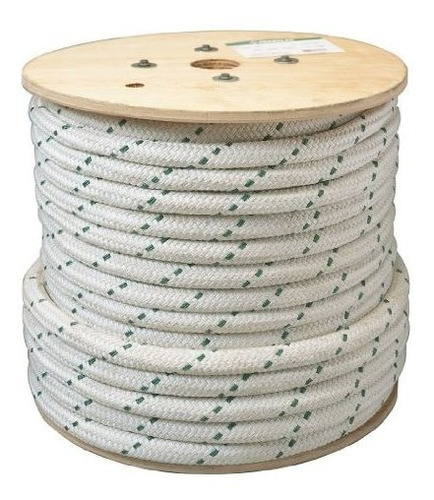 Cuerda De Nylon Verde 3/8  X 300', Resistente A 450 Lbs