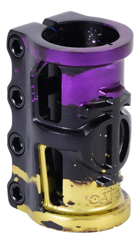 Clamp Oath Cage V2 Alloy 4 Bolt Scs Black/purple/yellow