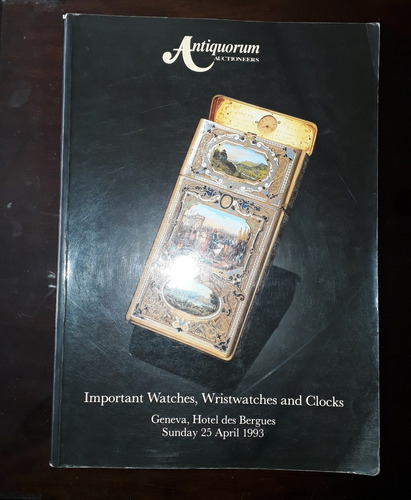 Antiquorum 1993 Distinguido Catálogo De Relojes Subasta (Usado)