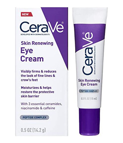 Crema De Ojos Cerave Purple Para Reparar Ojeras, 1 Unidad