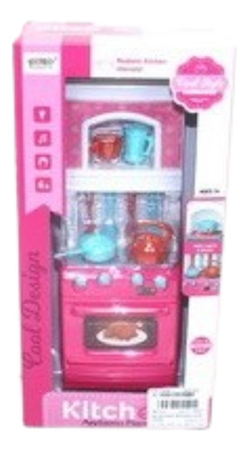 Mini Cocinita Luz Y Sonido Micro Horno Estufa Juguete 868-91 Color Rosa