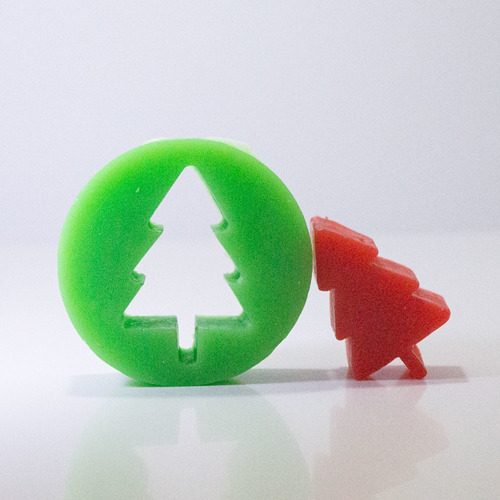 Molde Forma Silicone Arvore De Natal De Encaixe