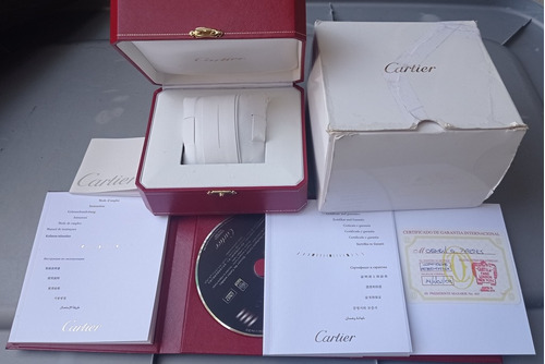 Original Estuche Caja Para Reloj Cartier Santos 100