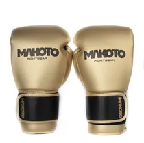 Comprar Guantes De Boxeo Makoto Basic Dorado\u002Fnegro- 100% Poliuretano