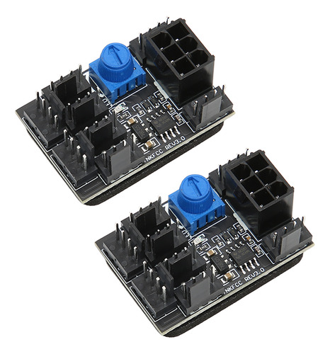 Divisor De Ventilador Para Pc, 2 Unidades, 12 V Dc, 6 Pines,