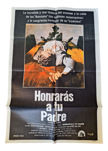 Póster Honrarás A Tu Padre Afiche Cine Color Mate 75 Cm (Usado)