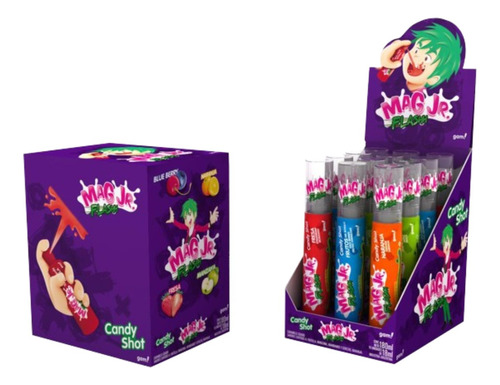 Caja De Caramelo Liquido Splash Mag Jr Spray Display 10 U 