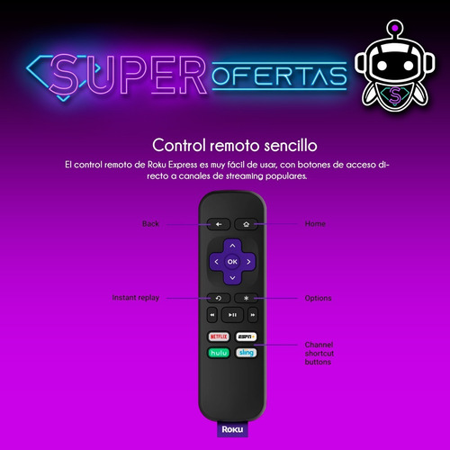 Roku Express 3930r Convierte Tv Smart = Google Chromecast !!