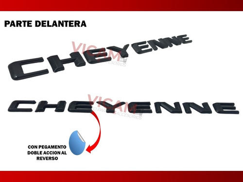 Kit De Emblemas Para Tapa Chevrolet Cheyenne Tipo Nuevo
