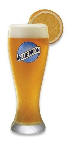 Juego De Vasos De Cerveza De Trigo Blue Moon De 16 Onzas - J