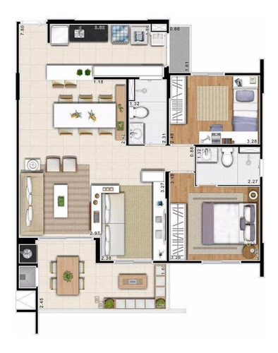 Apartamento À Venda Em Cambuí - Ap000071