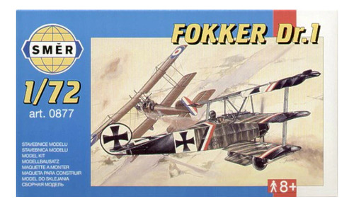 1/72 Fokker Dr.1 Smer Plastimodelismo #0877 Guerra Mundial
