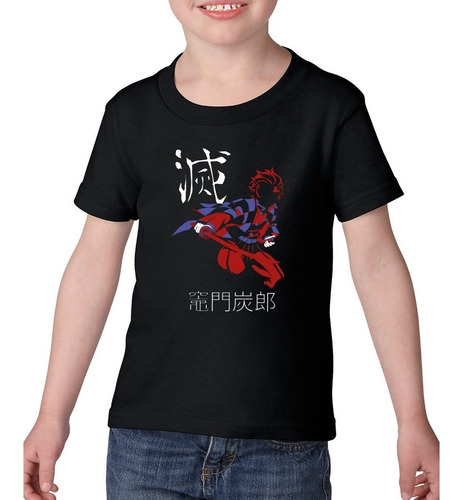 Imagen 3 de 4 de Polera Estampada Con Diseño Demon Slayer Tanjiro 10