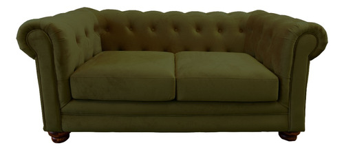 Sofa Florencia 2c Tela Velvet Verde