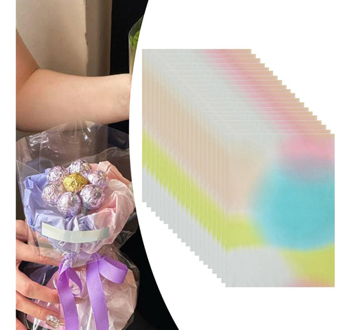 20x Papel De Regalo Para Ramo De Flores, Colorido, Estilo A