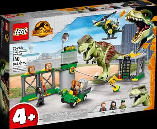 Lego 76944 Fuga Del Dinosaurio T. Rex Cantidad De Piezas 140