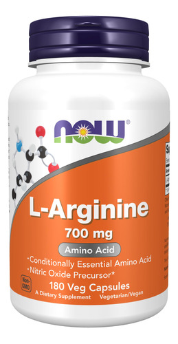 Now Suplementos, L-arginina 700 Mg, Precursor De Óxido Ní.