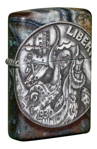 Zippo Pirate Coin Design Original Garantia 29161