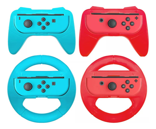 Aiyinsmart Estuche Kit De Accesorios Nintendo Switch Oled 36 En 1,1*funda De Viaje, 2*protector De Pantalla Vidrio, 1*carcasa Transparente, 2 * Mango Del Volante, 2 * Controlador De Juego
