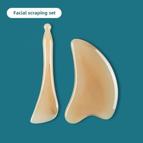 Tabla Gua Sha Para Masaje Facial Y Corporal Estilo Cuerno Na