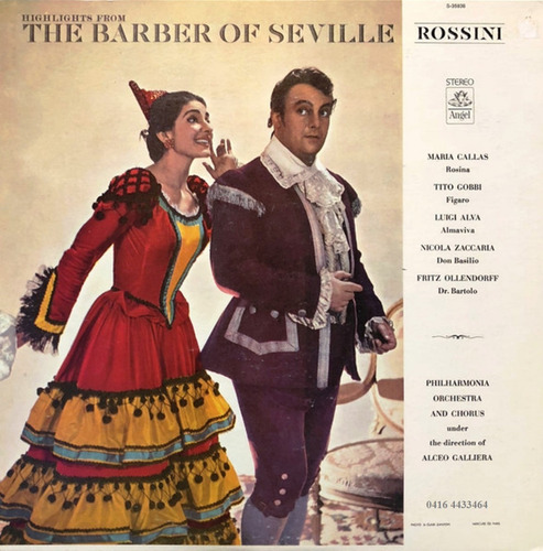 Discos Lp Vinilo Álbum  Opera El Barbero De Sevilla 