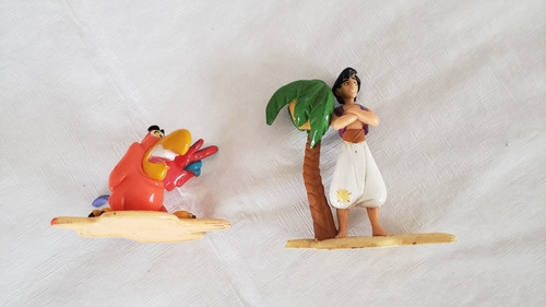 2 Muñequitos Película Aladdin Y Iago Disney Kellogs Retro