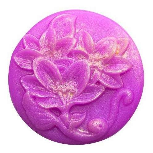 Imagem 4 de 4 de Forma De Silicone Flor Lírio Redonda Ib-1790
