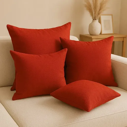Kit 4 Capas De Almofada Em Suede 40cm 40cm Ziper Invisivel