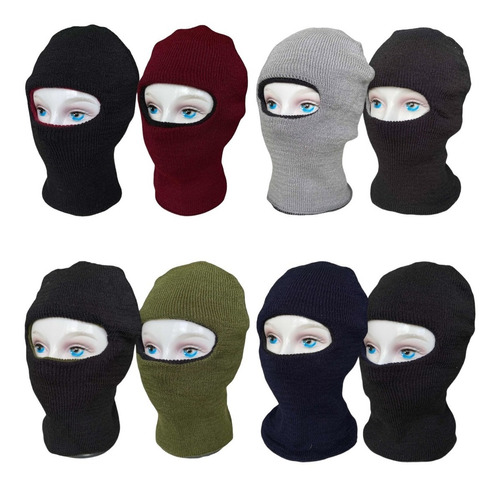 Gorro Pasamontañas Térmico Doble Faz X 12 Unidades   