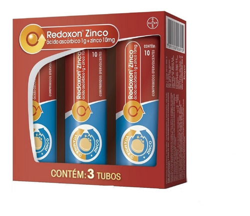 Kit Redoxon Zinco 1g + 10mg- 90 Comprimidos Efervescentes